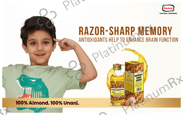Hamdard Roghan Badam Shirin Pure Almond Oil - Eases Constipation & Supports Skin, Hair & Brain Health 100 ml