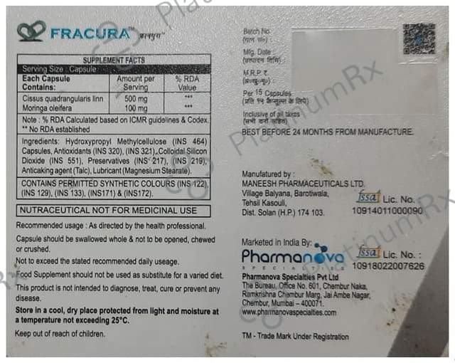 Fracura 500/100mg Capsule 15s
