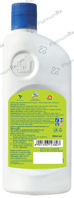 Lizol Disinfectant Surface Cleaner Pine 500 ml