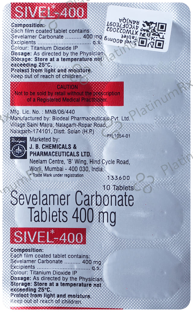 Sivel 400mg Tablet