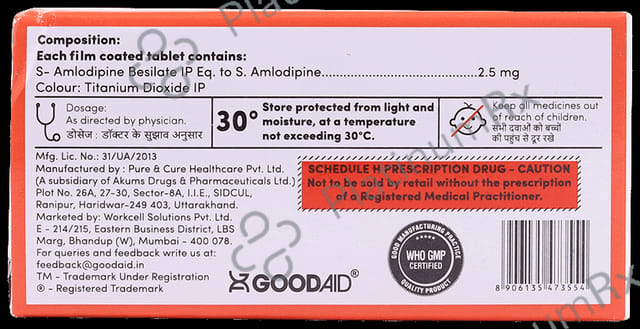 S-Predipine 2.5 Tablet