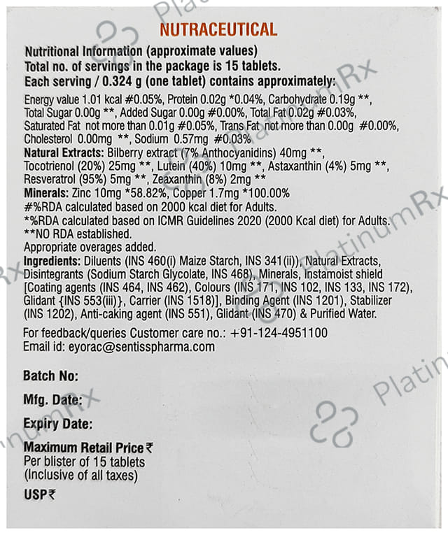 Eyorac T Tablet 15s
