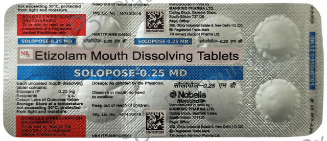 Solopose 0.25 MD Tablet