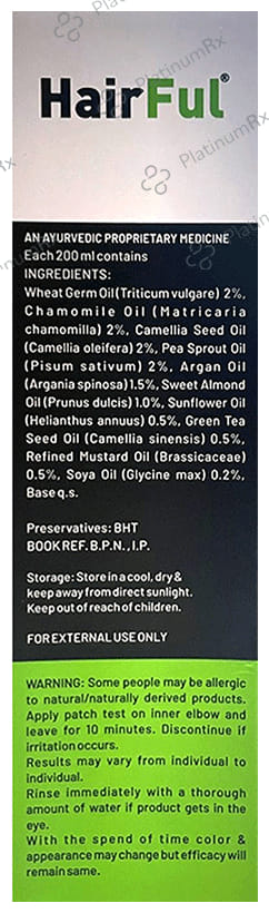 HairFul 10 IN 1 Hair Oil Enriched with Almond Oil & Argan Oil (200ml Each) 1 Bottle