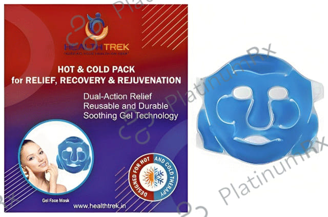 Healthtrek Cooling Gel Face Mask for Puffiness Relaxation Blue 2 units