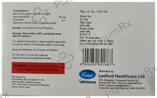 Itromed SB 50mg Capsule 10s