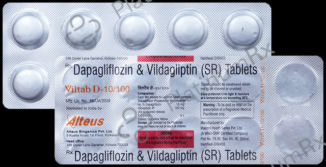 Viltab D 10/100mg Tablet SR