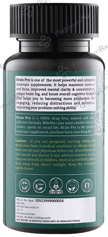 MangoHerbs Brain Pro Help Support Tablet