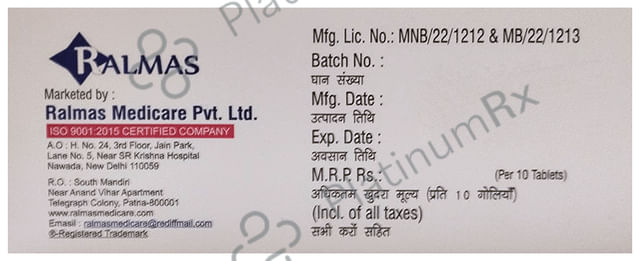 Ralcort 6mg Tablet 10s