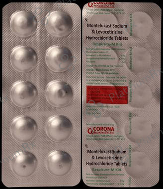 Respicure-M Kid 2.5mg/4mg Tablet