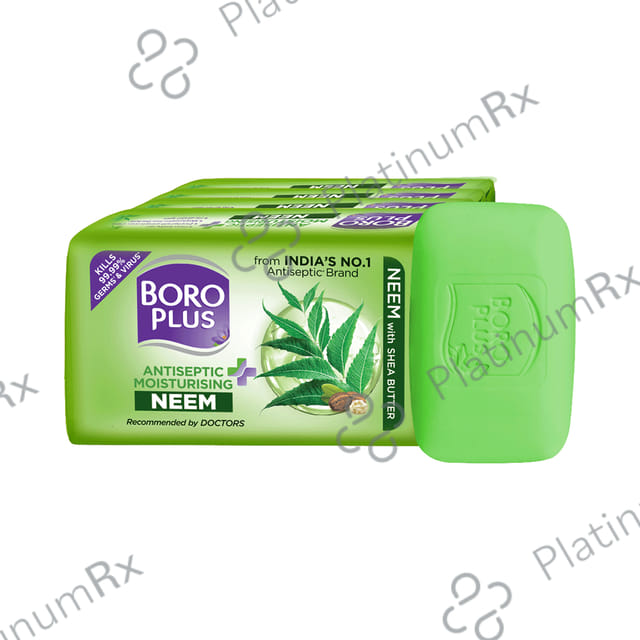 Boroplus Antiseptic + Moisturising Soap (125gm Each) Neem 4 units