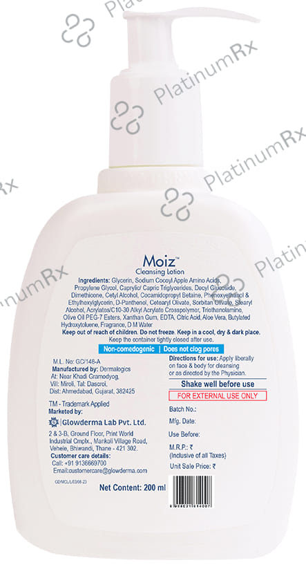 Moiz Cleansing Face & Body Lotion 200ml