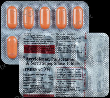 Freenac SP 100/325/15mg Tablet 10s