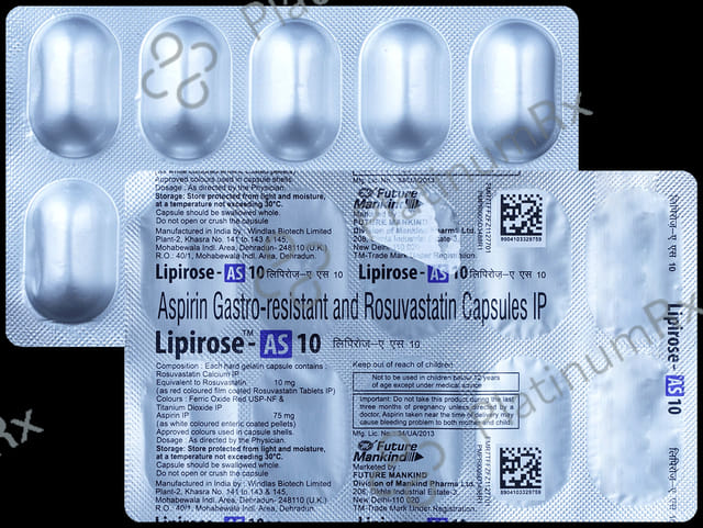 Lipirose AS 10/75mg Capsule 10s