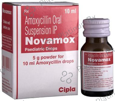 Novamox 100mg Paediatric Drops 10ml