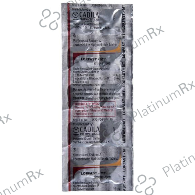 Lorfast MT 5/10mg Tablet 10s