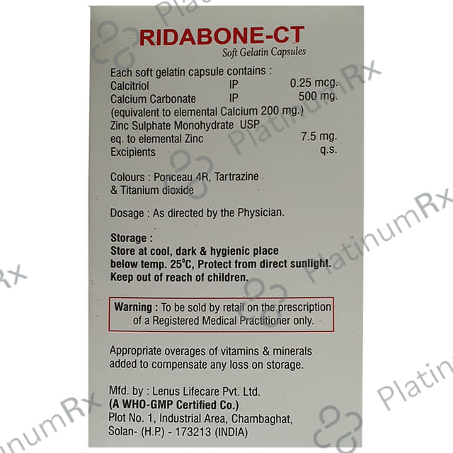 Ridabone-CT Soft Gelatin Capsule