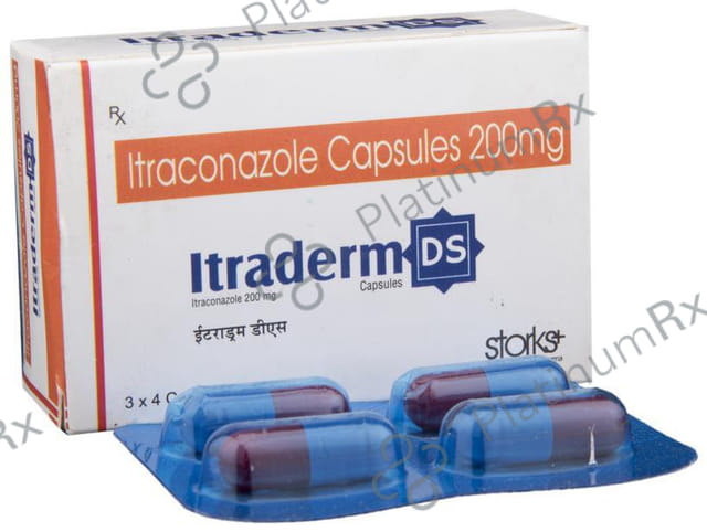 Itraderm DS 200mg Capsule 4s