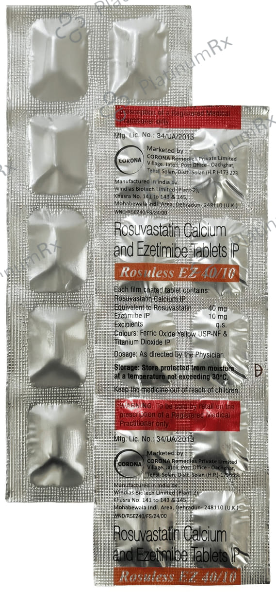 Rosuless EZ 40/10mg Tablet 10s