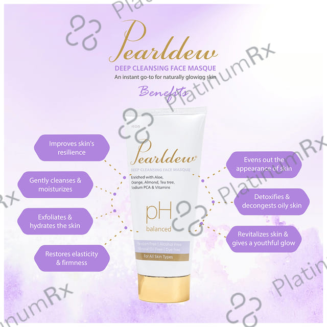 Pearldew pH Balanced Deep Cleansing Face Masque 1 Tube