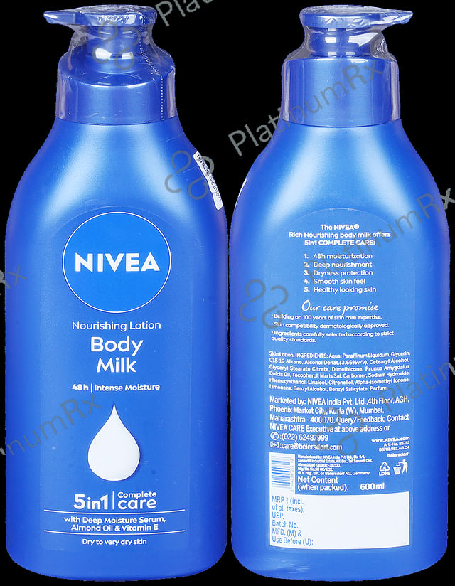 Nivea Body Milk Nourishing Lotion 600 ml