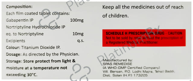 Gabayon NT 100/10mg Tablet 10s