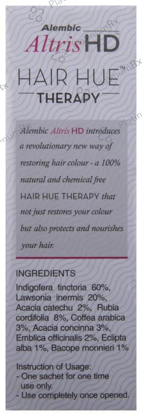 Altris HD Hair Hue Therapy Colour Soft Black Sachet 3s