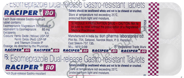 Raciper 80mg Tablet 10s