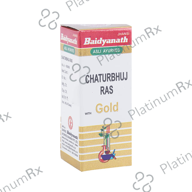 Baidyanath (Jhansi) Chaturbhuj Ras with Gold Powder