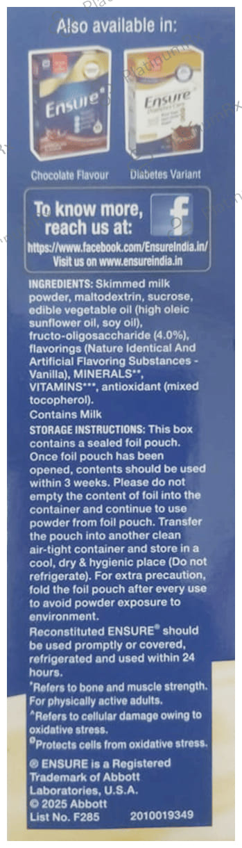 Ensure Vanilla Flavour Powder 200gm