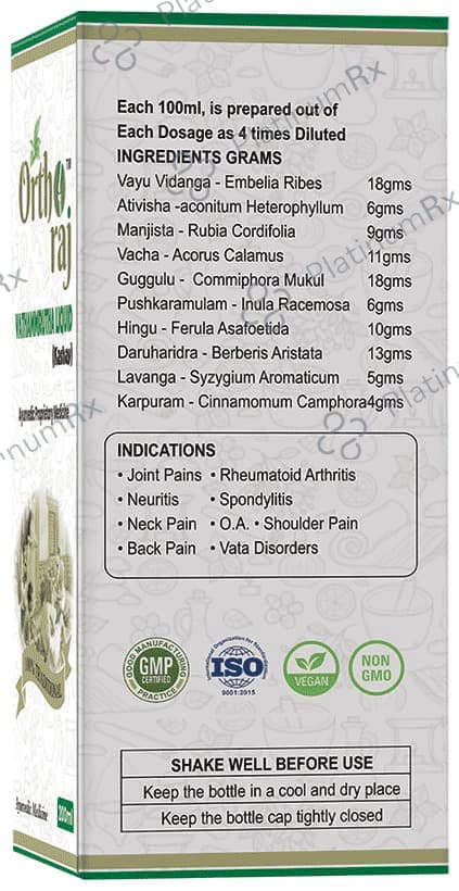 Ortho Raj Vathammurtha Liquid (Kashay)
