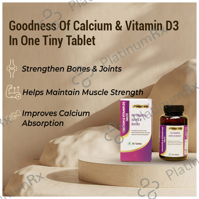 Hana Care Calcium & Vitamin D3 Tablet 60s