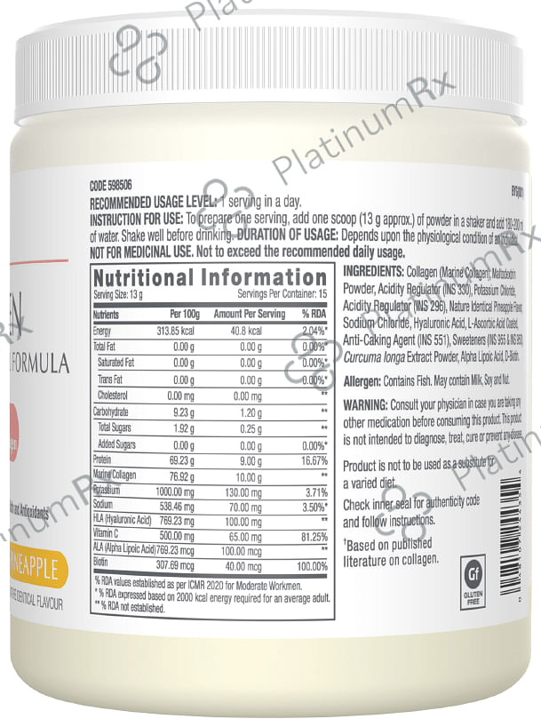 GNC Collagen Powder Pineapple