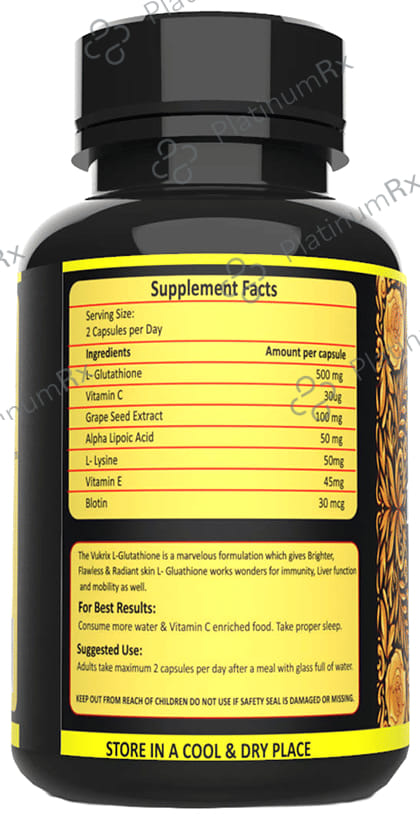 Vukrix Glow L Glutathione Capsule