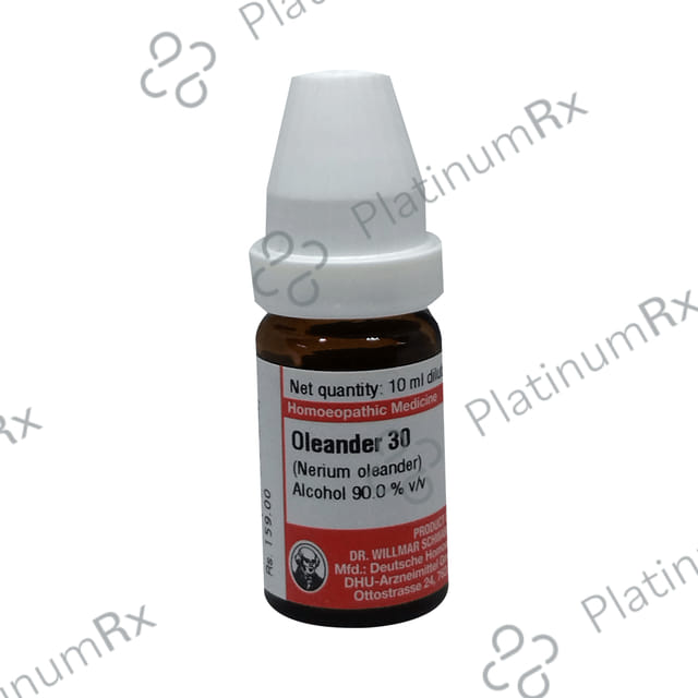 Dr Willmar Schwabe Germany Oleander (Nerium Oleander) Dilution 30