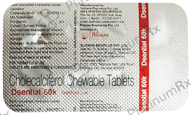 Dsential 60K Chewable Tablet