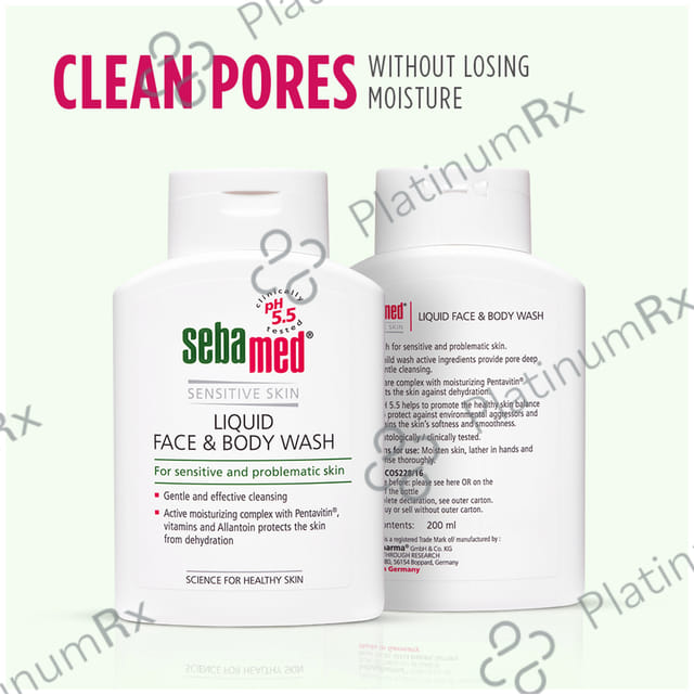 Sebamed Liquid Face & Body Wash 200ml