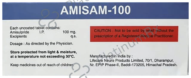 Amisam 100mg Tablet 10s