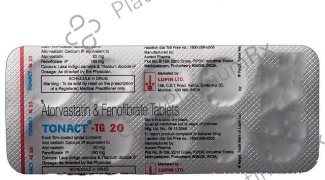 Tonact TG 20/160mg Tablet 10s