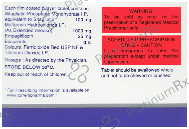 Empazio SM 25/100/1000mg Tablet 10s