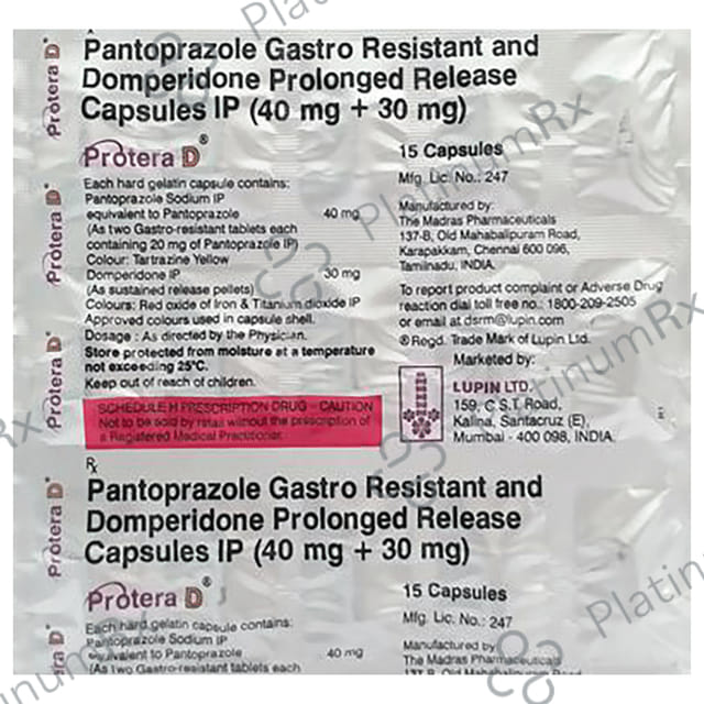 Protera D 30/40mg Capsule 10s