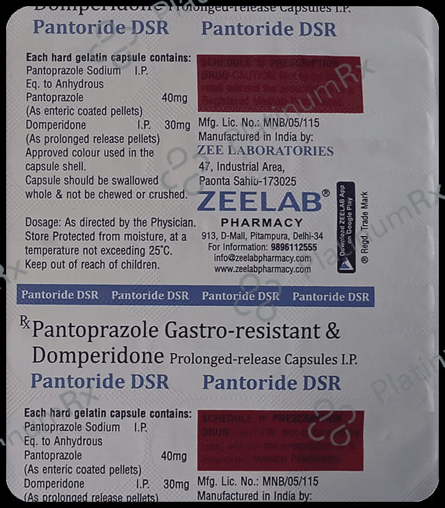 Pantoride-DSR Capsule 15 Capsule PR