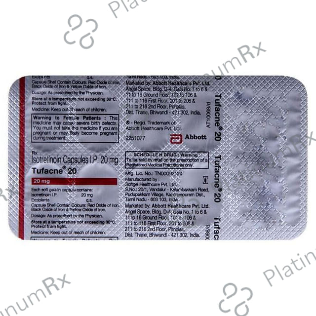 Tufacne 20mg Capsule 10s