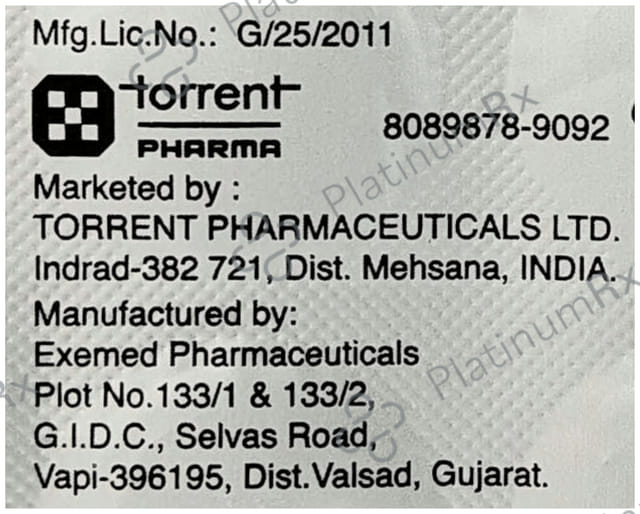 Rozucor B 180mg/40mg Tablet 10 Tablet Torrent Pharma Ltd