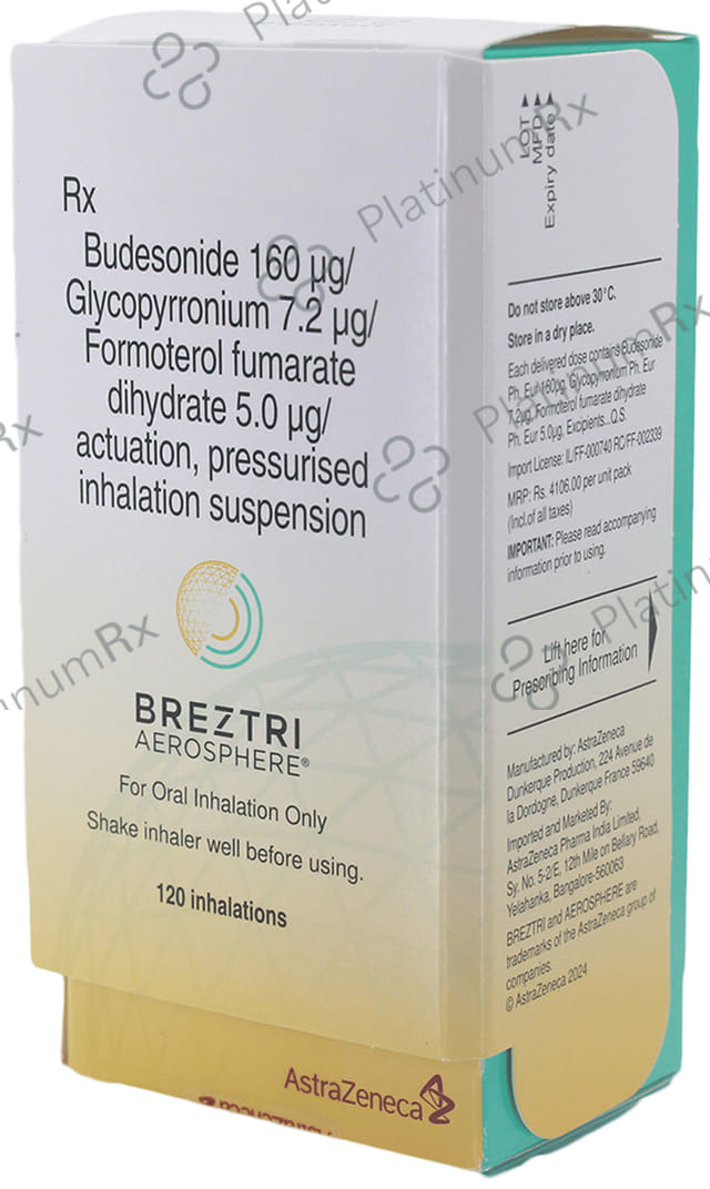 Breztri Aerosphere 120D Inhaler 1s