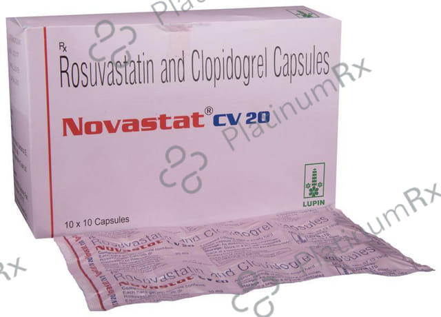 Novastat CV 20/75mg Capsule 10s