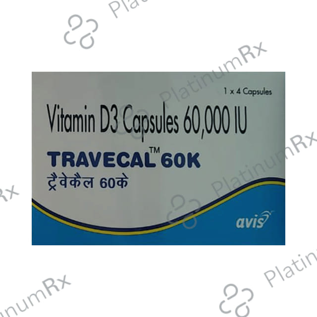 Travecal 60K Soft Gelatin Capsule