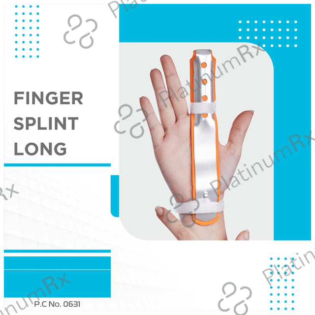 Vissco Core 0631 Finger Splint-Long Universal Orange