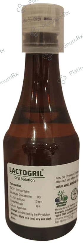 Lactogril Oral 10000mg Solution Sugar Free 200ml