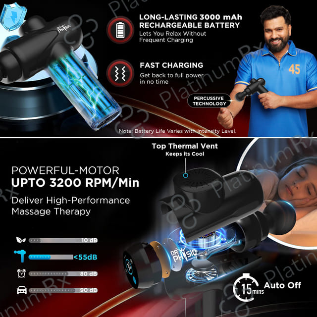 Dr Physio Touchdynamo Gun Massager 1049